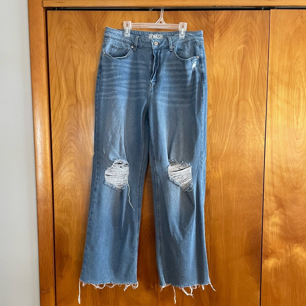 REWASH Super High Rise/Wide Leg Jeans